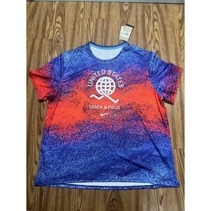 #J192 Nike Miler Team USA Edition Running UV Dri-Fit Track & Field MEN Size XXL